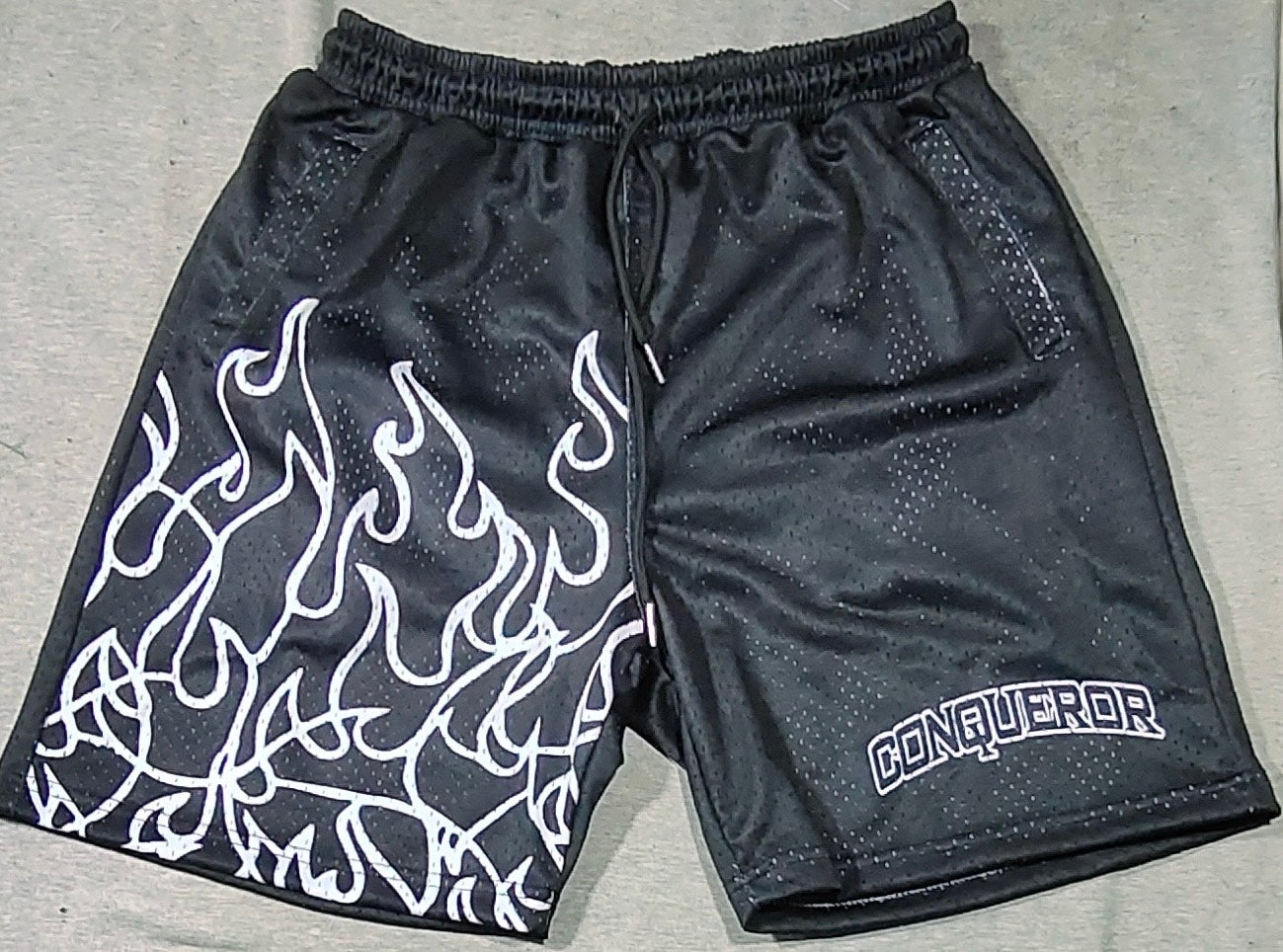 black conqueror shorts